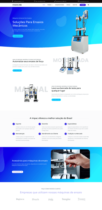 Criação de SIte Industrial